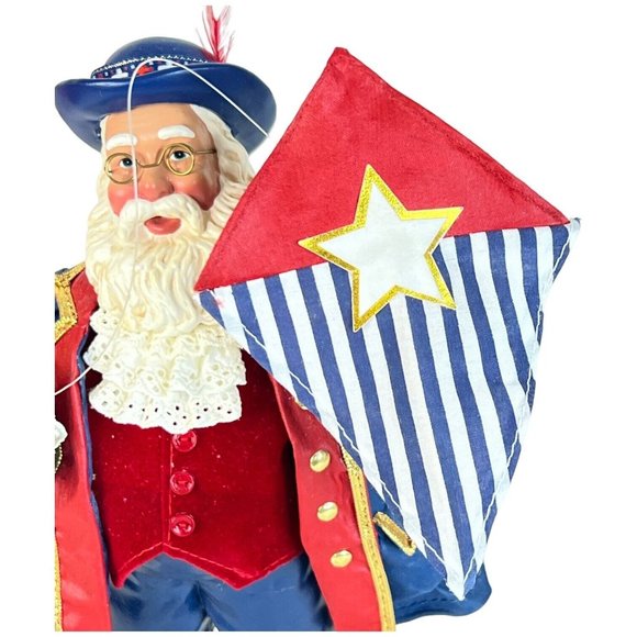 Clothtique Possible Dreams Ben Franklin COLONIAL CHRISTMAS Santa Claus #713324 - Picture 4 of 13